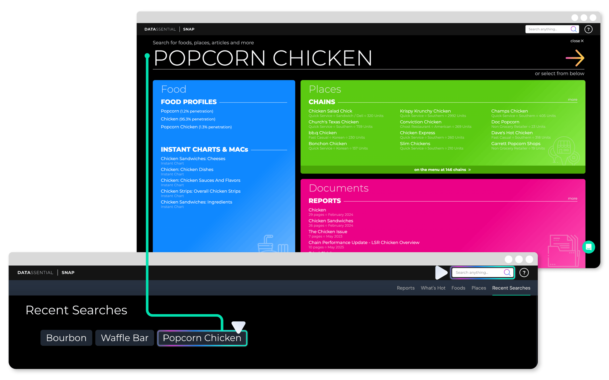 SNAP Homepage_Recent Searches SNAP Homepage_Recent Searches