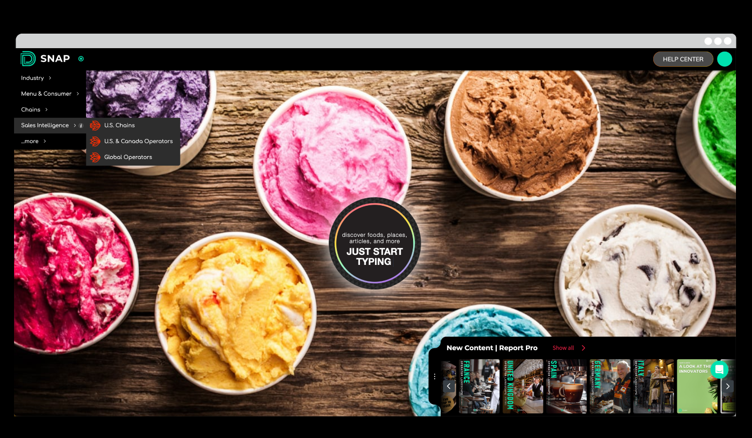 Sales-Intelligence_SNAP-Menu